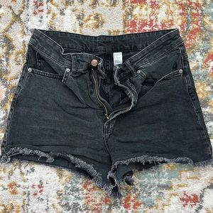 H&M Black Jean Shorts